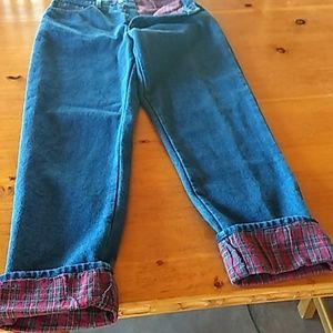 L.L.Bean Flanmel lined jeans